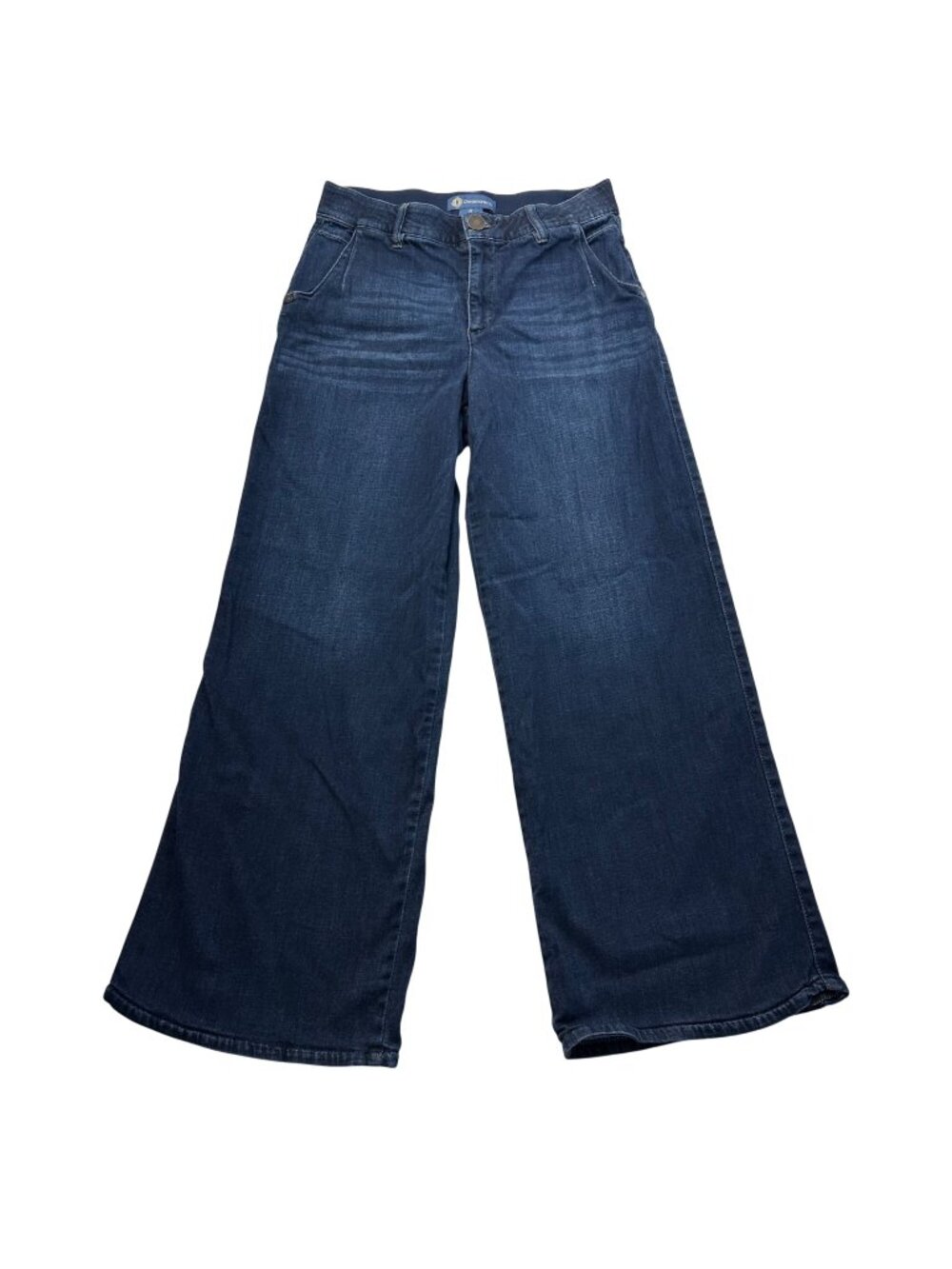 Democracy Ab-solution Wide Leg High Waist Dark Wash Jeans Sz 8 Stretch Slimming